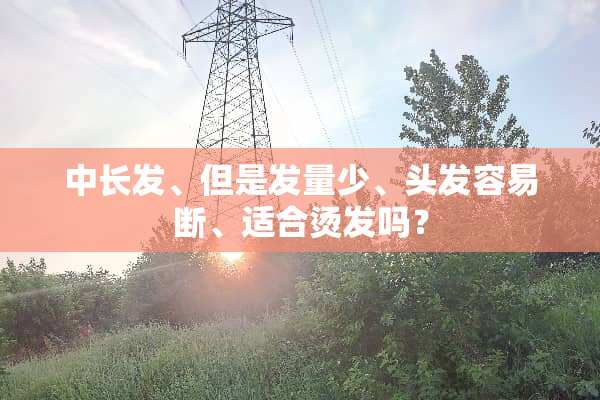 中长发、但是发量少、头发容易断、适合烫发吗？
