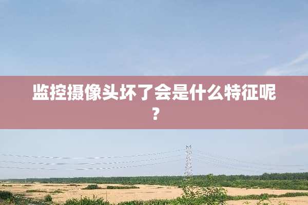 监控**头坏了会是什么特征呢？