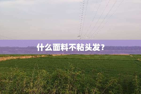 什么面料不粘头发？