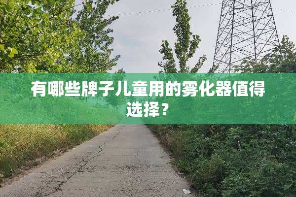 有哪些牌子儿童用的雾化器值得选择？