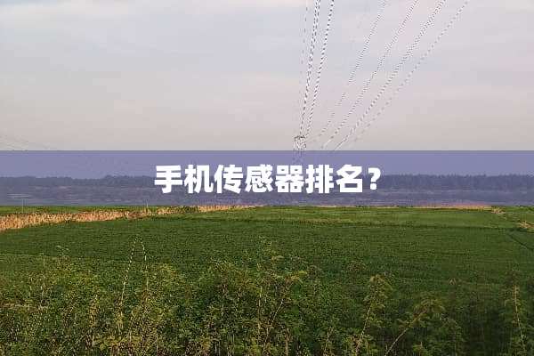 手机传感器排名？