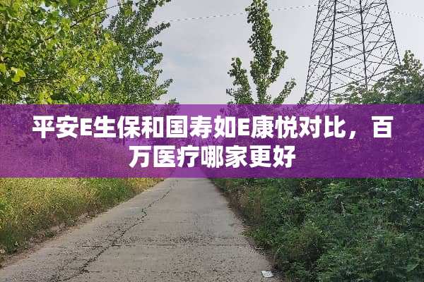 平安E生保和国寿如E康悦对比，百万医疗哪家更好