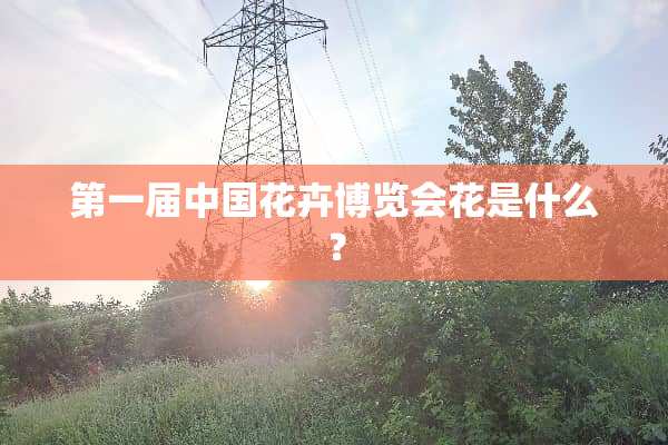 第一届中国花卉博览会花是什么？