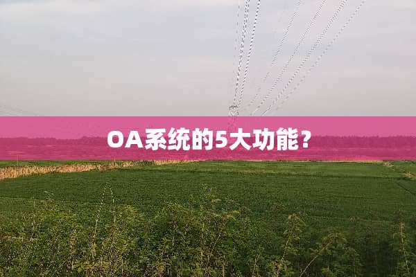 OA系统的5大功能？