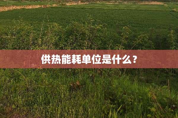 供热能耗单位是什么？