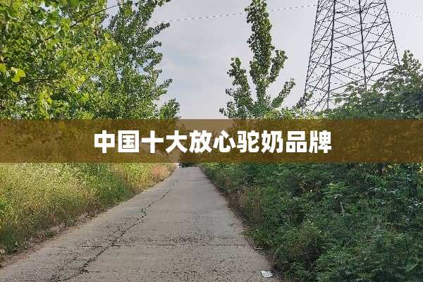 中国十大放心驼奶品牌