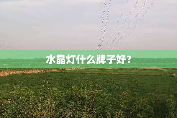 水晶灯什么牌子好？