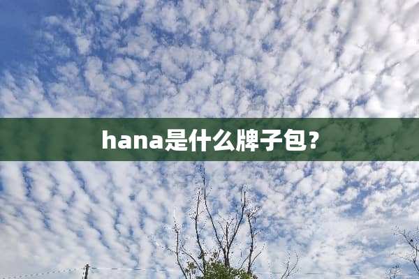 hana是什么牌子包？