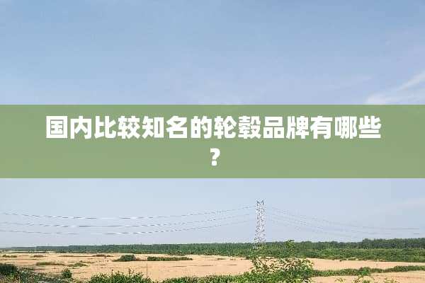 国内比较知名的轮毂品牌有哪些？