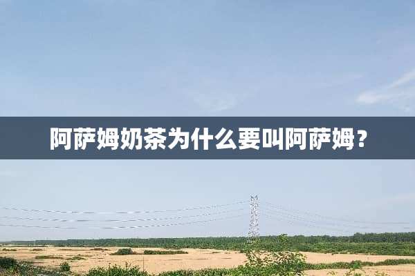 阿萨姆奶茶为什么要叫阿萨姆？