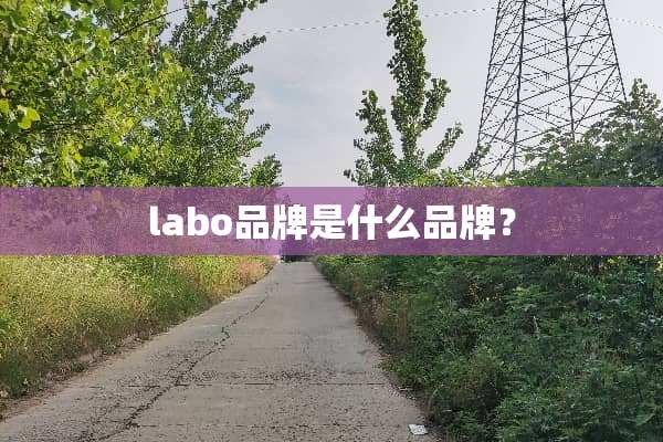 labo品牌是什么品牌？