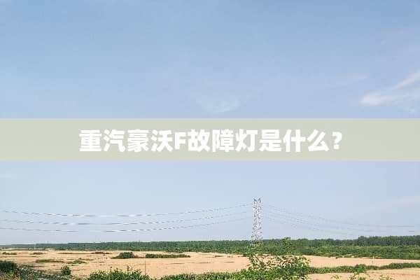 重汽豪沃F故障灯是什么？