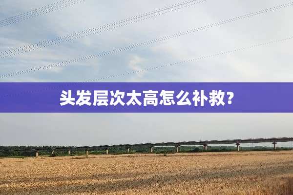 头发层次太高怎么补救？