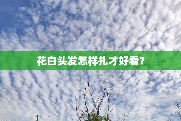 花白头发怎样扎才好看？