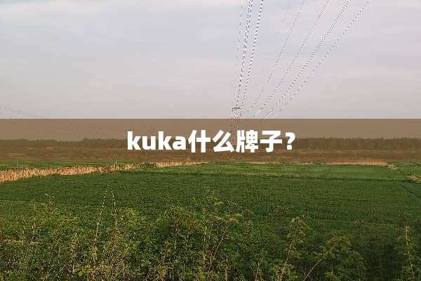 kuka什么牌子？