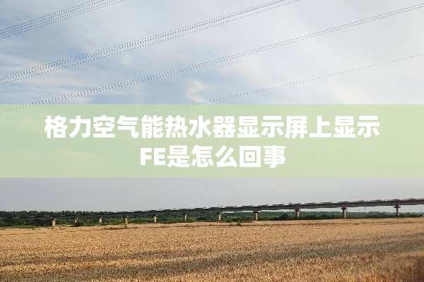 格力空气能热水器显示屏上显示FE是怎么回事