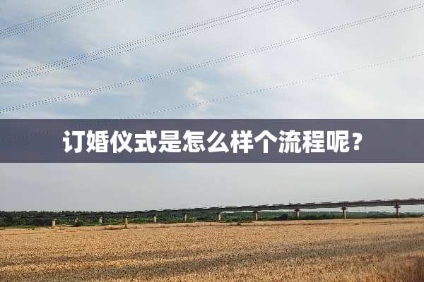 订婚仪式是怎么样个流程呢？