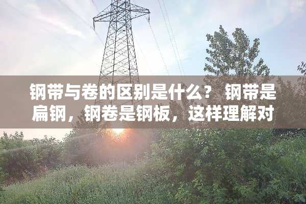 钢带与卷的区别是什么？ 钢带是扁钢，钢卷是钢板，这样理解对吗？