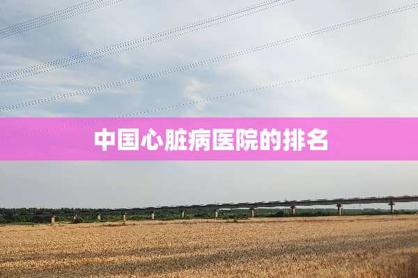 中国心脏病医院的排名
