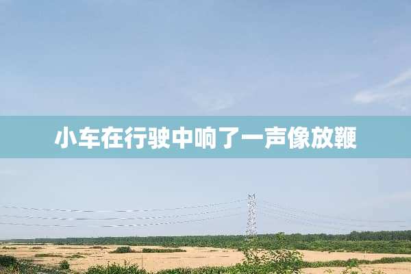 小车在行驶中响了一声像放鞭