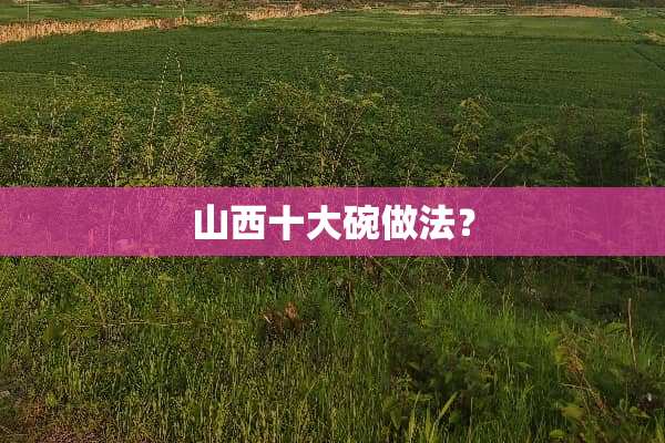 山西十大碗做法？