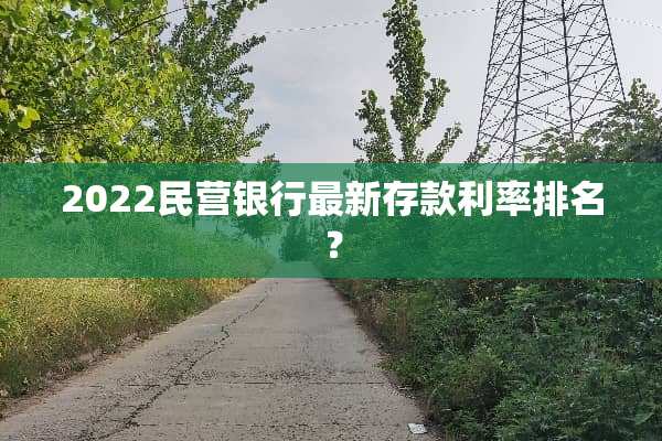 2022民营银行最新存款利率排名？