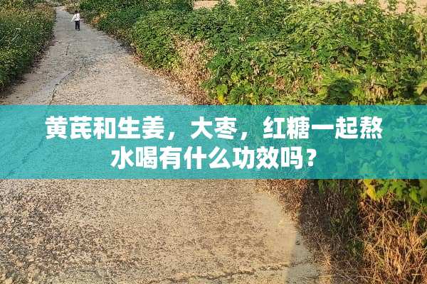 黄芪和生姜，大枣，红糖一起熬水喝有什么功效吗？