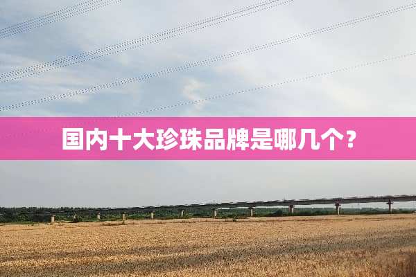 国内十大珍珠品牌是哪几个？