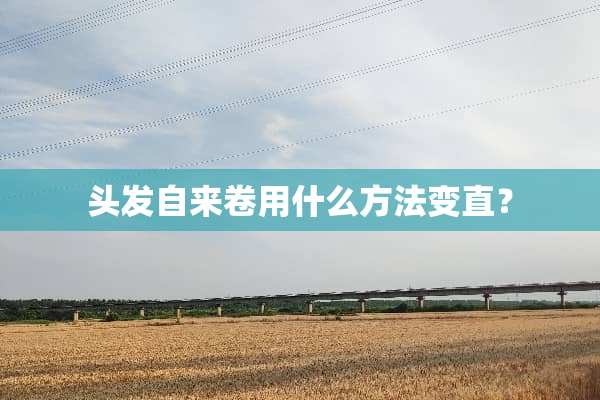 头发自来卷用什么方法变直？