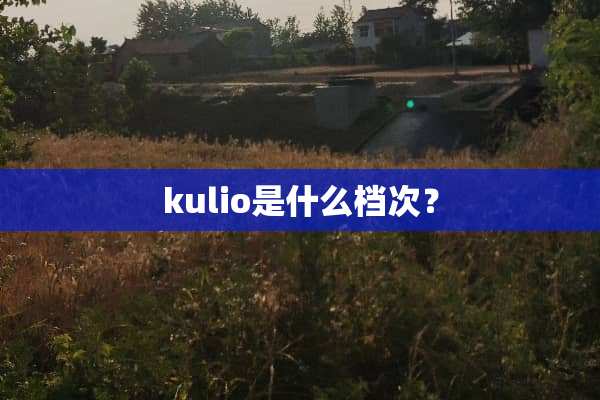 kulio是什么档次？