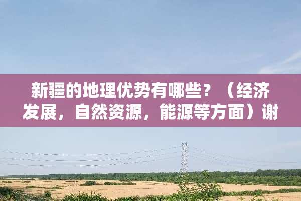新疆的地理优势有哪些？（经济发展，自然资源，能源等方面）谢谢！