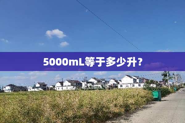 5000mL等于多少升？