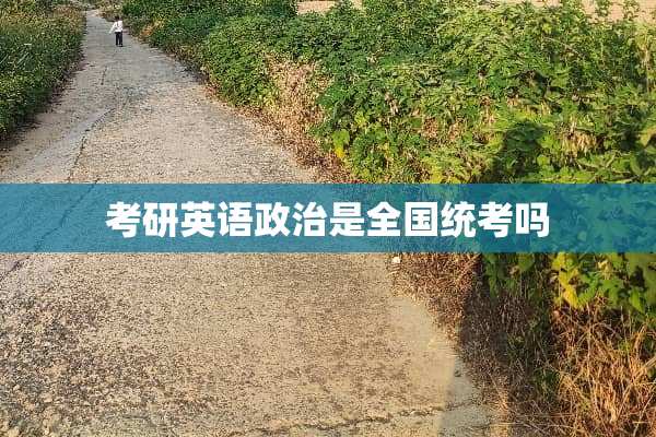 考研英语**是全国统考吗