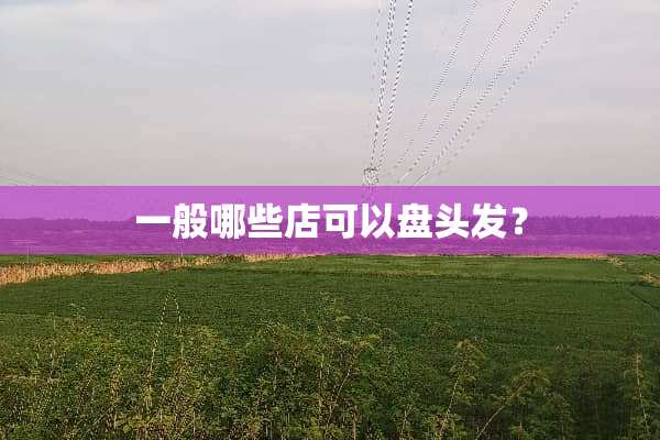 一般哪些店可以盘头发？