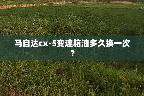 ***cx-5变速箱油多久换一次？