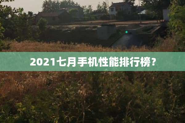 2021七月手机性能排行榜？