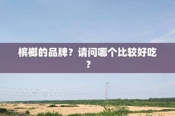 槟榔的品牌？请问哪个比较好吃？
