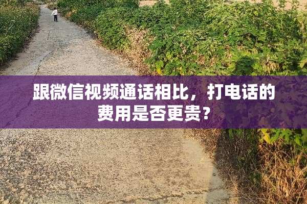跟微信视频通话相比，打电话的费用是否更贵？