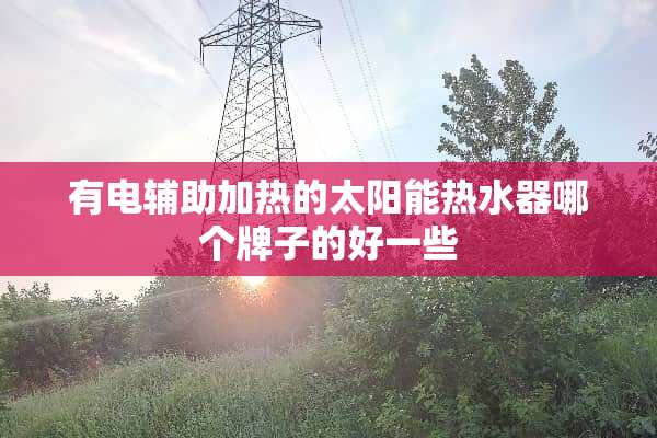 有电辅助加热的太阳能热水器哪个牌子的好一些