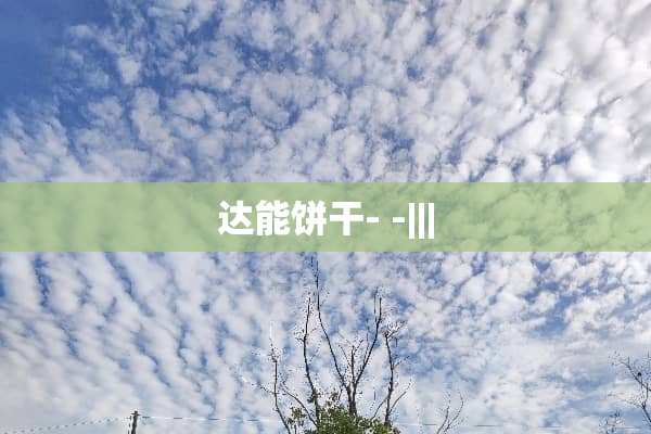 达能饼干- -|||
