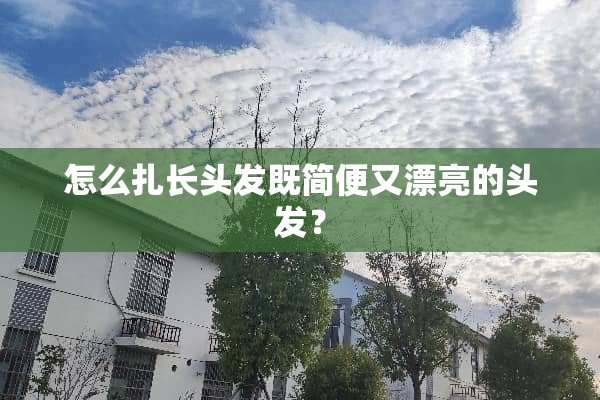 怎么扎长头发既简便又漂亮的头发？