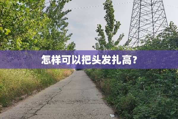 怎样可以把头发扎高？