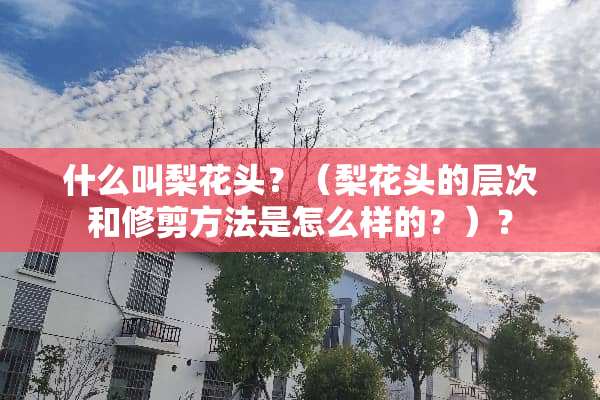什么叫梨花头？（梨花头的层次和修剪方法是怎么样的？）？