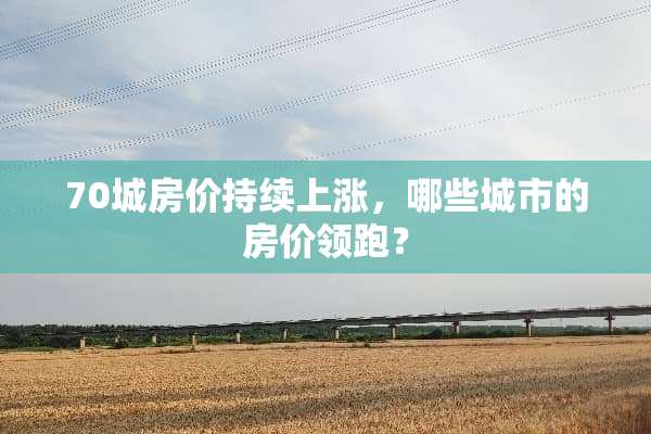70城房价持续上涨，哪些城市的房价领跑？