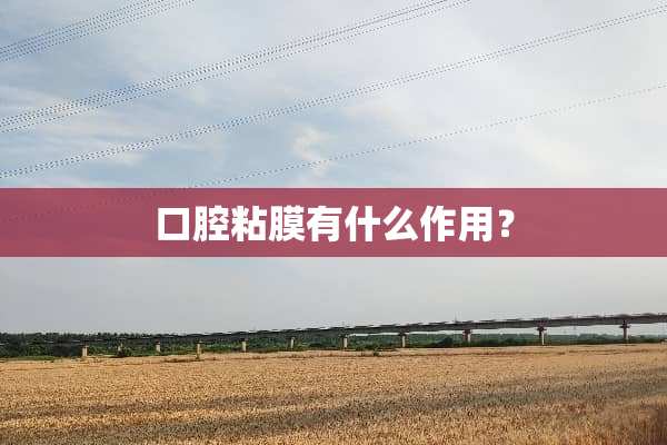 口腔粘膜有什么作用？