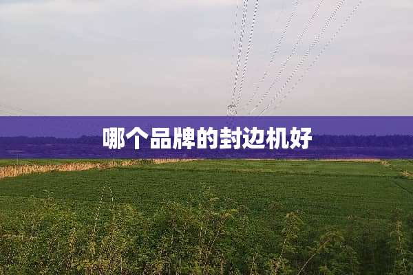 哪个品牌的封边机好