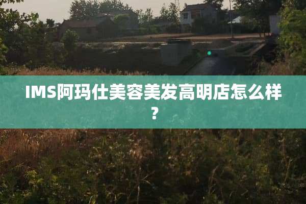 IMS阿玛仕美容美发高明店怎么样？
