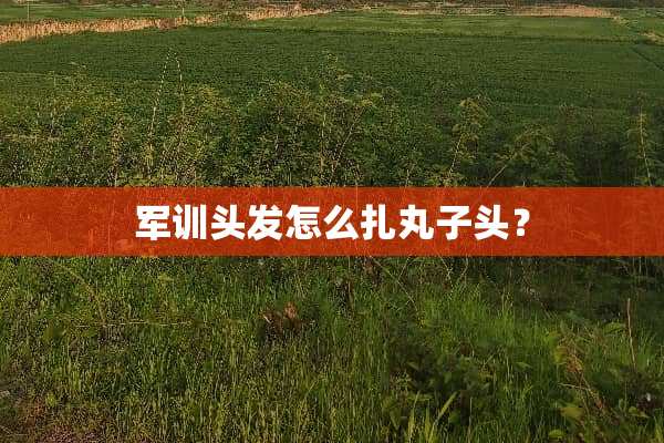 军训头发怎么扎丸子头？