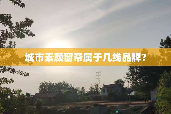 城市素颜窗帘属于几线品牌？