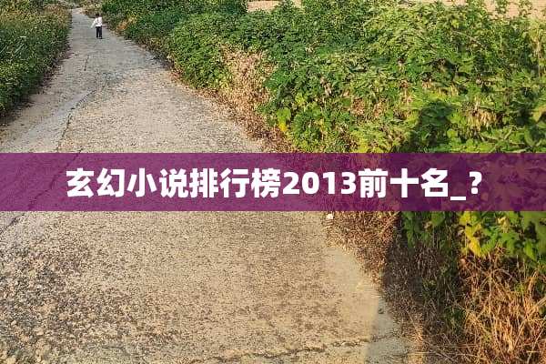 玄幻小说排行榜2013前十名_？